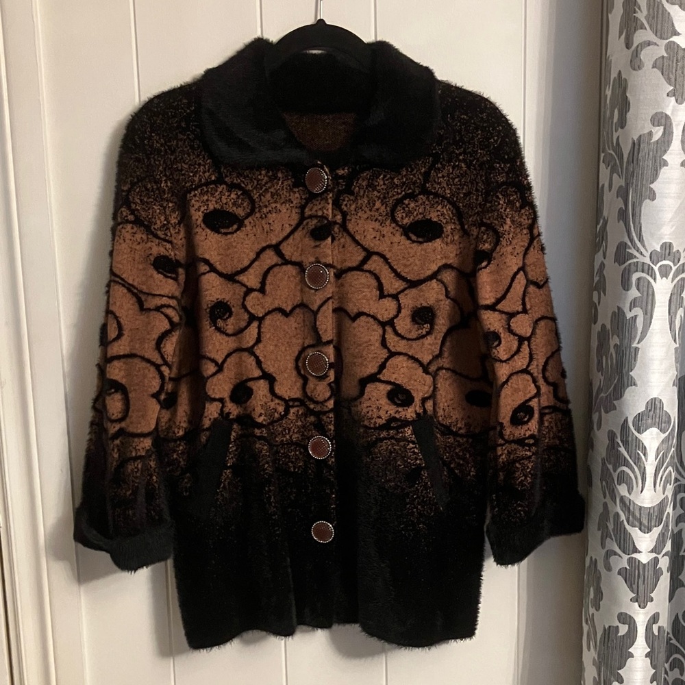 SOFT Black and Brown Teddy Jacket